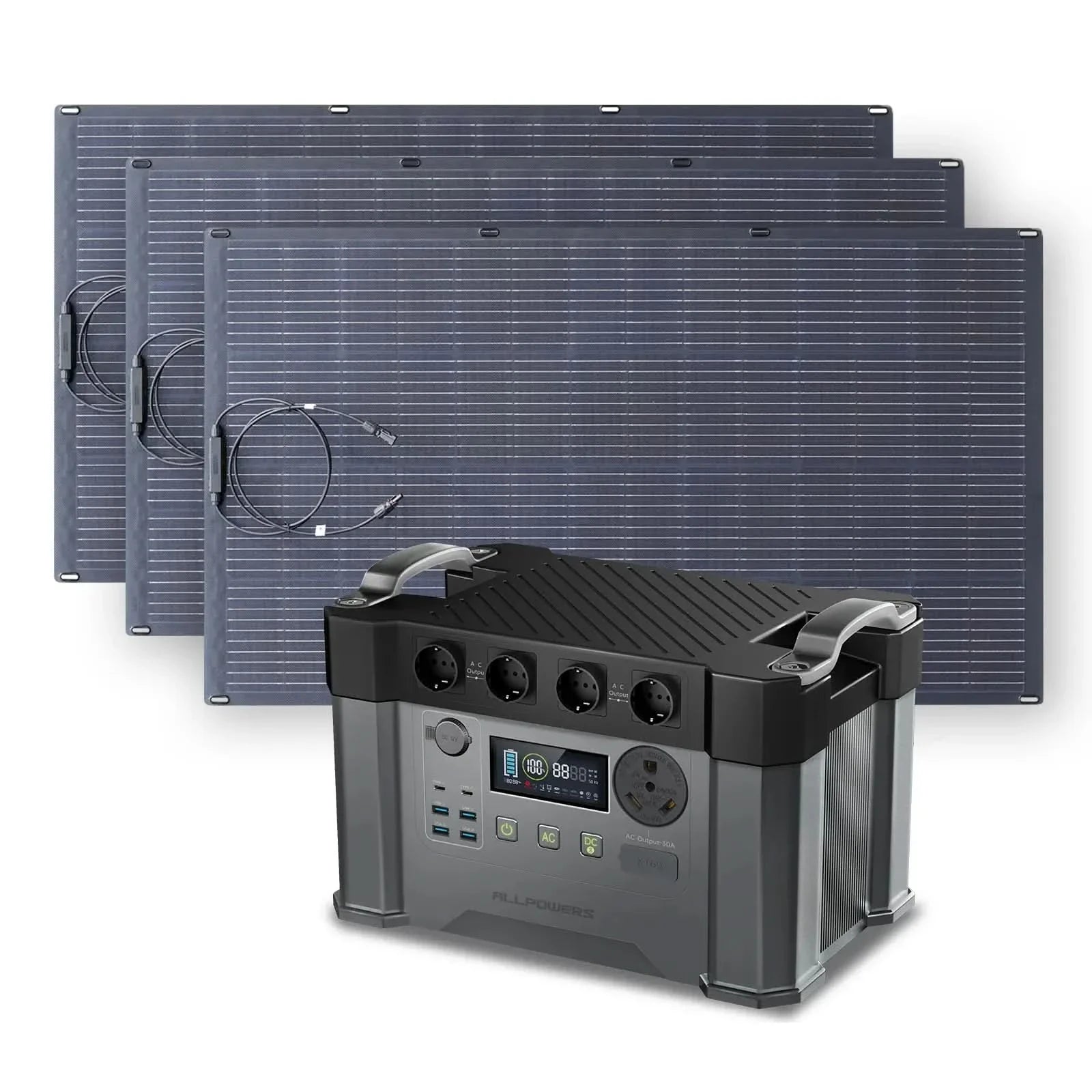 ALLPOWERS Zonnegeneratorset 2400W (S2000 Pro + SF200 200W flexibel zonnepaneel)