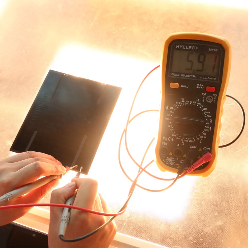 ALLPOWERS 2 stuks 2,5W 5V/500mAh Mini DIY zonnepaneelladerkit