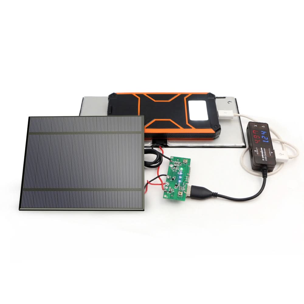 ALLPOWERS 2 stuks 2,5W 5V/500mAh Mini DIY zonnepaneelladerkit