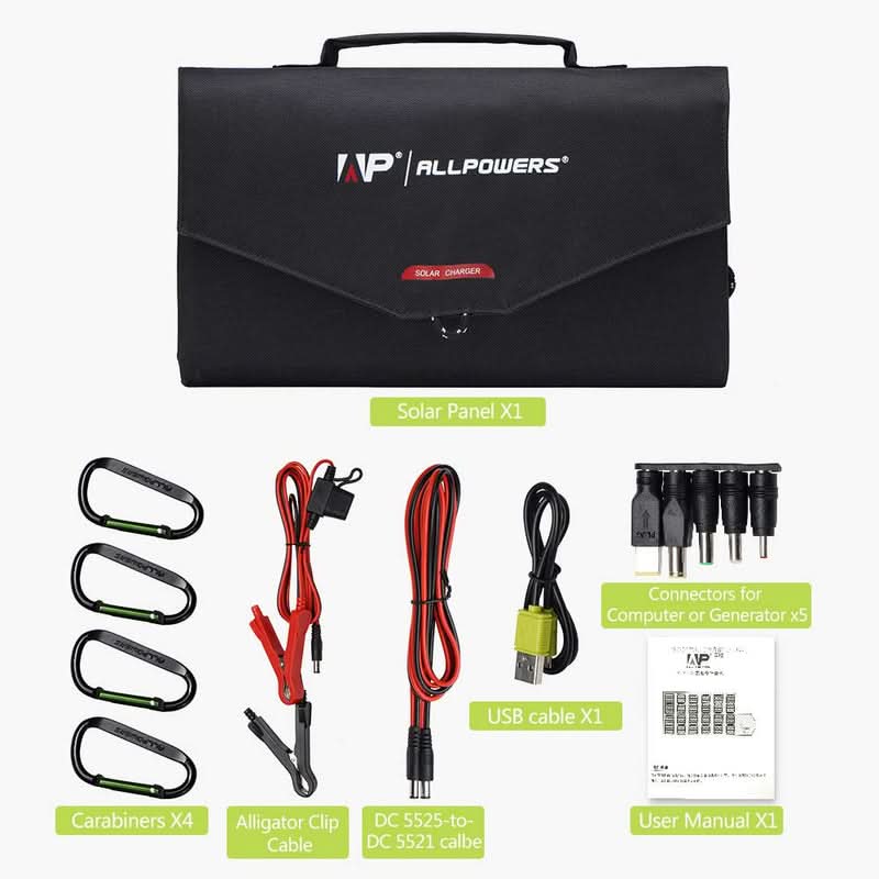 ALLPOWERS Zonnegeneratorset 1500W (S1500 + SP012 100W zonnepaneel)