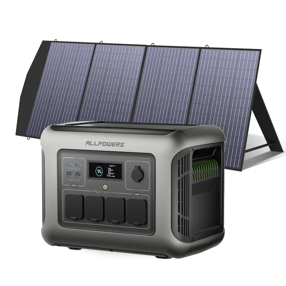 ALLPOWER Zonnegeneratorset 1600W + 200W (R1500 LITE + SF200 200W zonnepaneel)