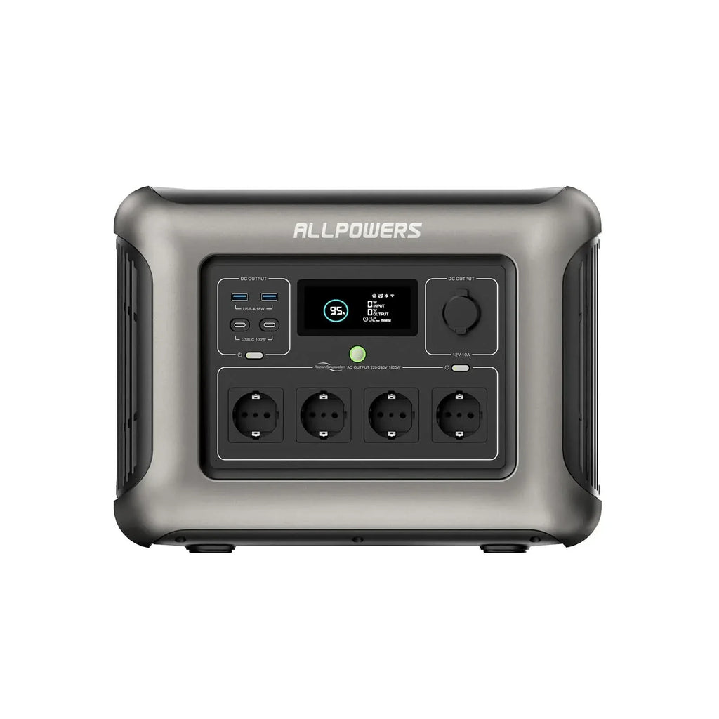 ALLPOWERS R1500 Draagbaar Energiestation 1800W 1152Wh LiFeP04 Accu