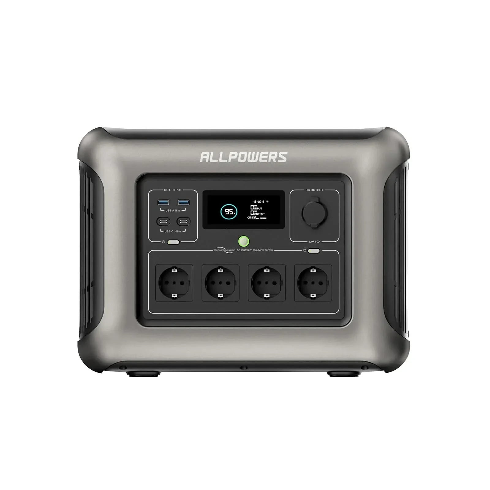 ALLPOWERS R1500 Draagbaar Energiestation 1800W 1152Wh LiFeP04 Accu