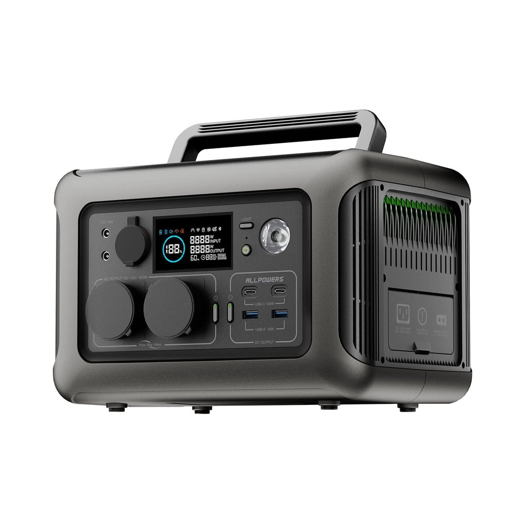 ALLPOWERS Zonnegeneratorset 600W (R600 + SP033 200W zonnepaneel)
