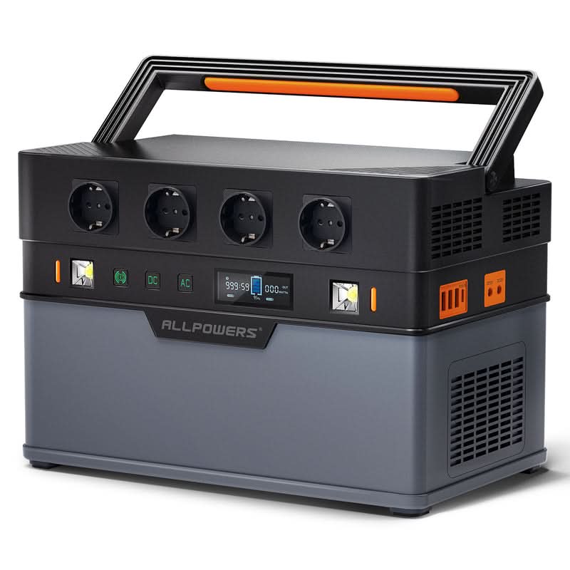 ALLPOWERS Zonnegeneratorset 1500W (S1500 + SP012 100W zonnepaneel)