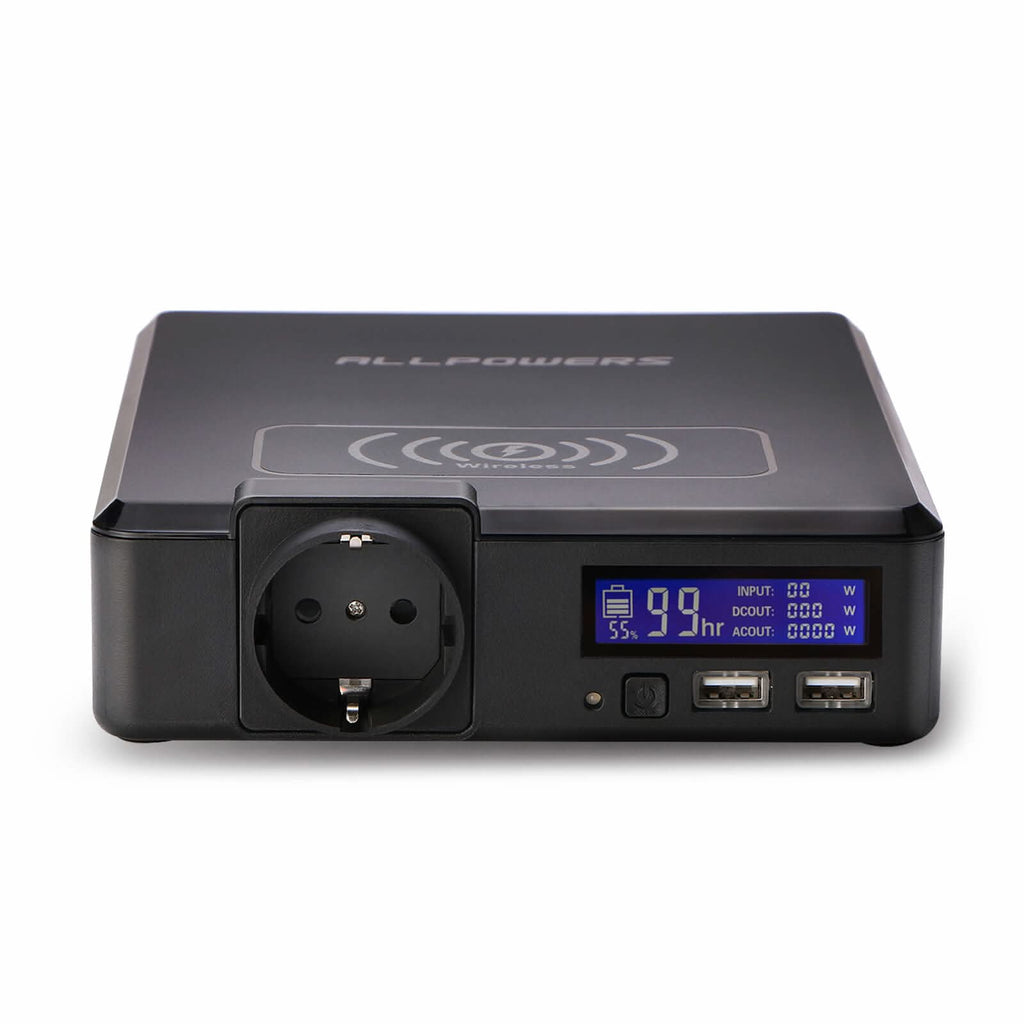 ALLPOWERS Zonnegeneratorset 200W (S200 + SF100 100W flexibel zonnepaneel)
