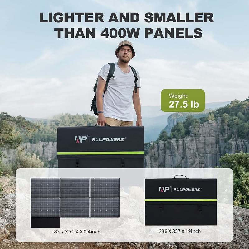 ALLPOWERS Zonnegeneratorkit 2400W (S2000 Pro + SP039 600W zonnepaneel)