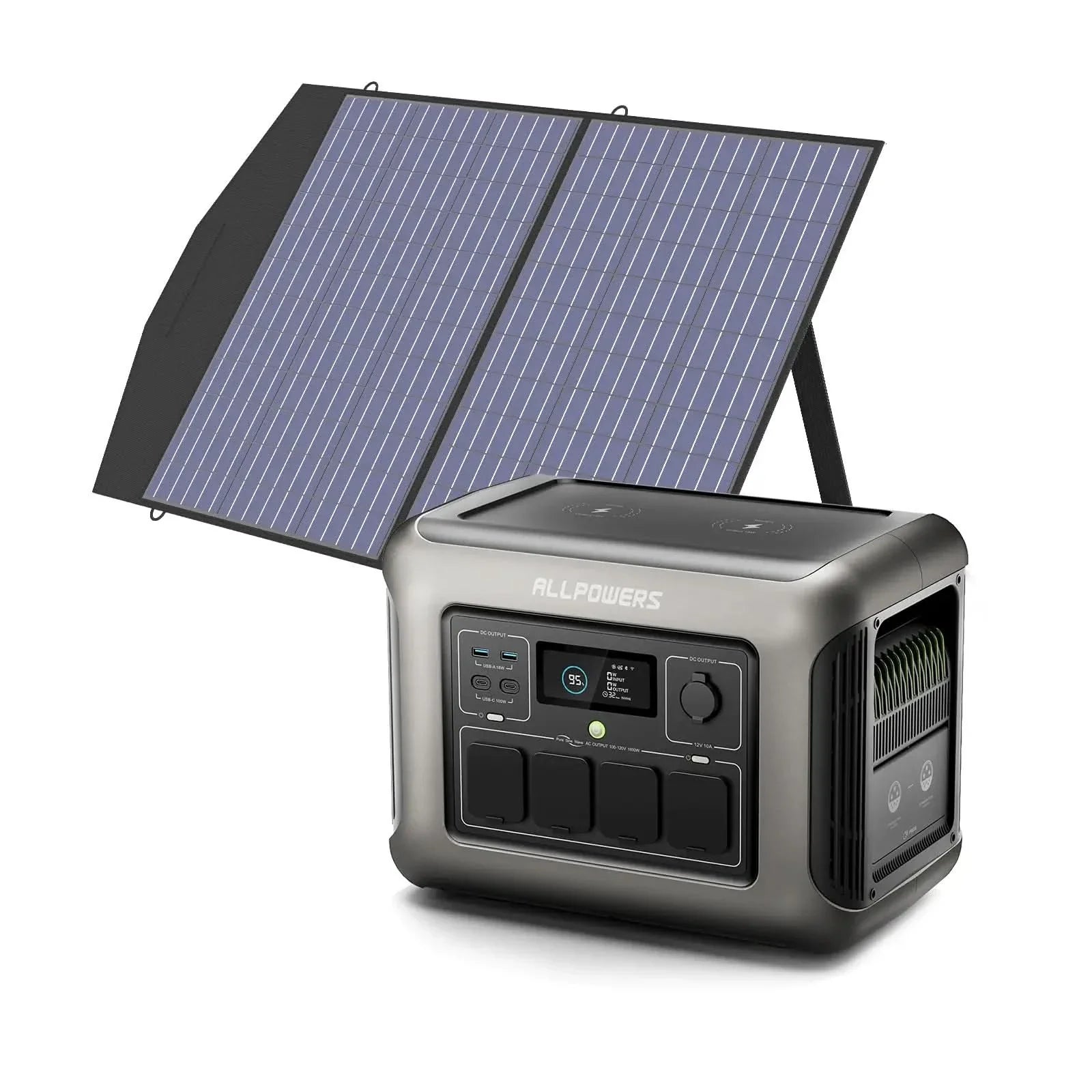 ALLPOWER Zonnegeneratorset 1800W (R1500 + SP027 100W zonnepaneel)