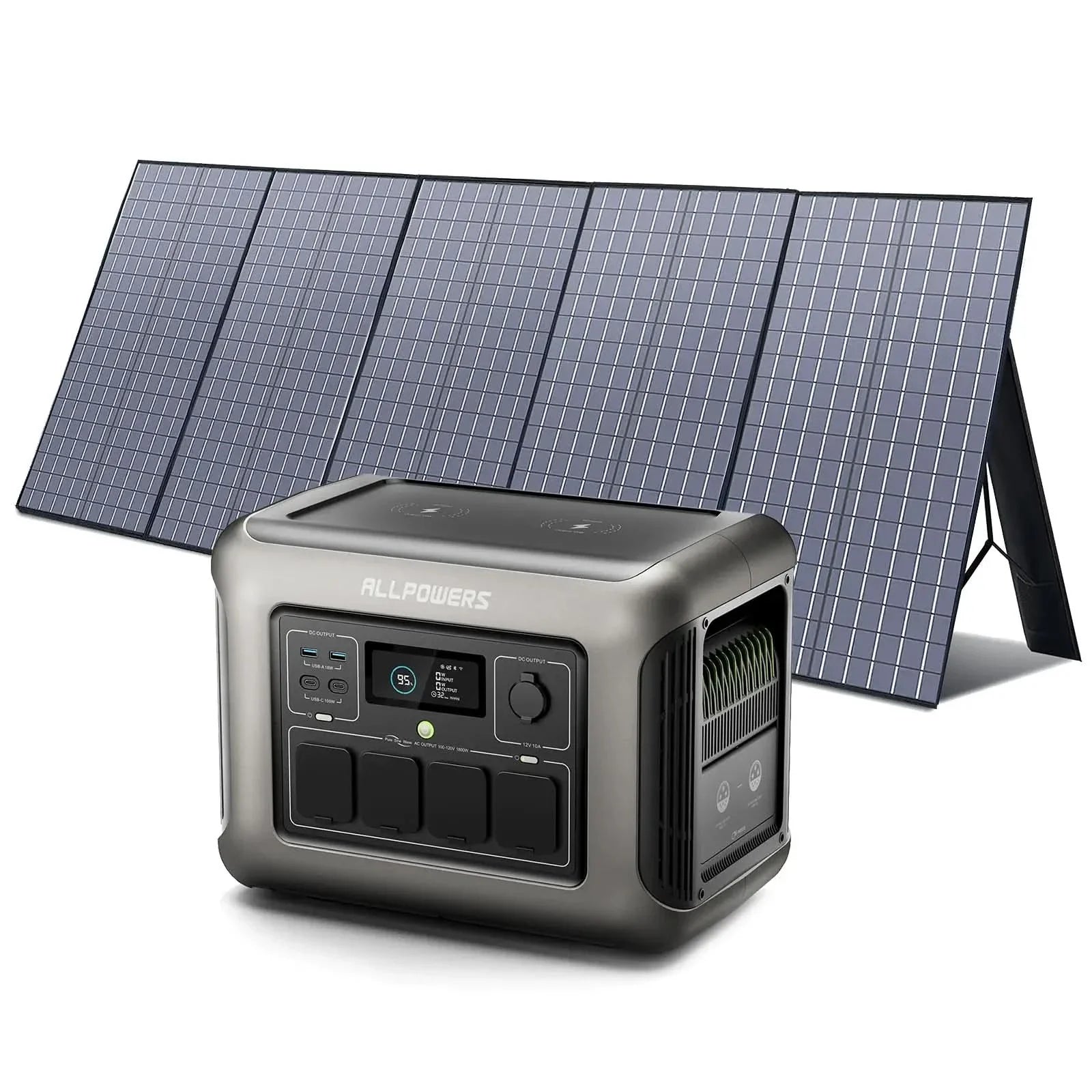 ALLPOWERS R1500 Draagbaar Energiestation 1800W 1152Wh LiFeP04 Accu