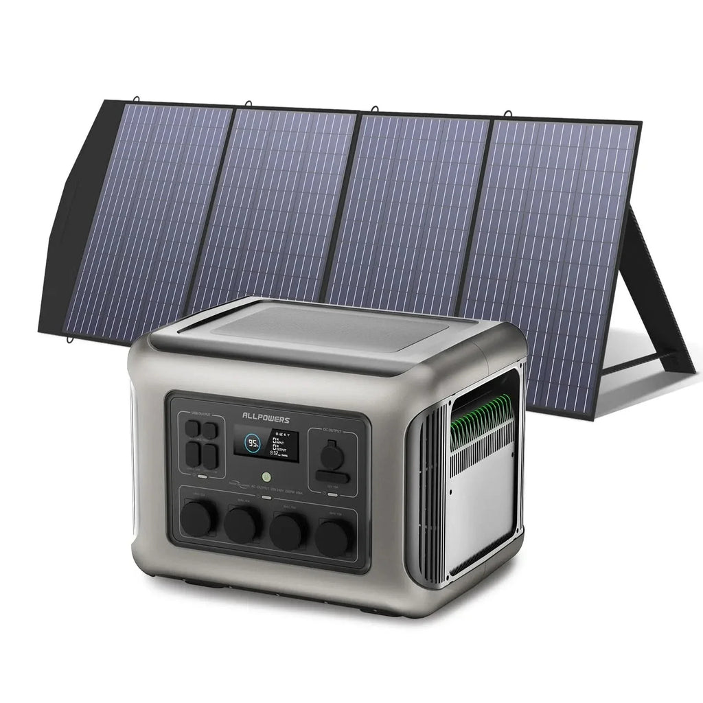 ALLPOWERS Zonnegeneratorset 2500W (R2500-V2 + SP033 200W zonnepaneel)