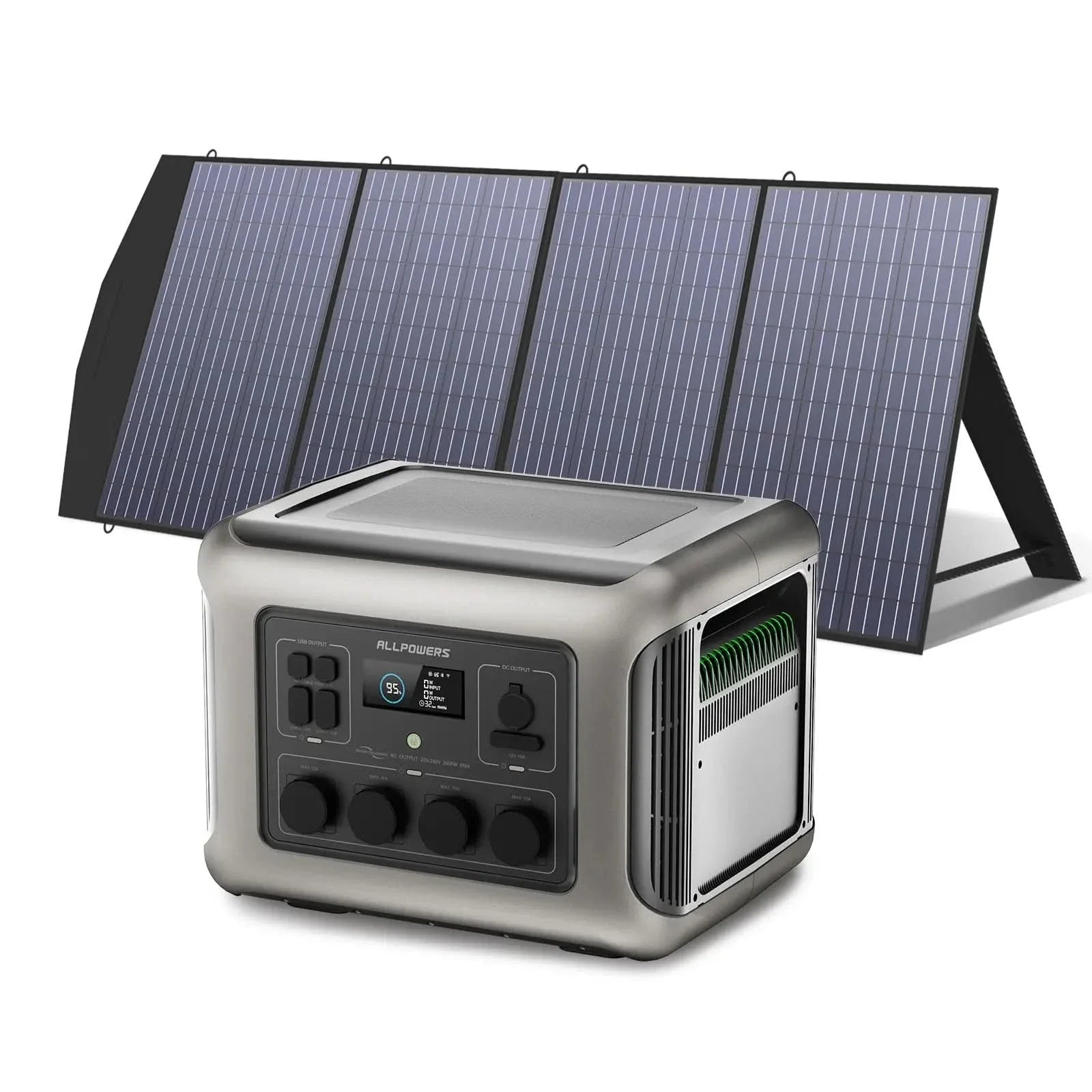 ALLPOWERS Zonnegeneratorset 2500W (R2500-V2 + SP033 200W zonnepaneel)