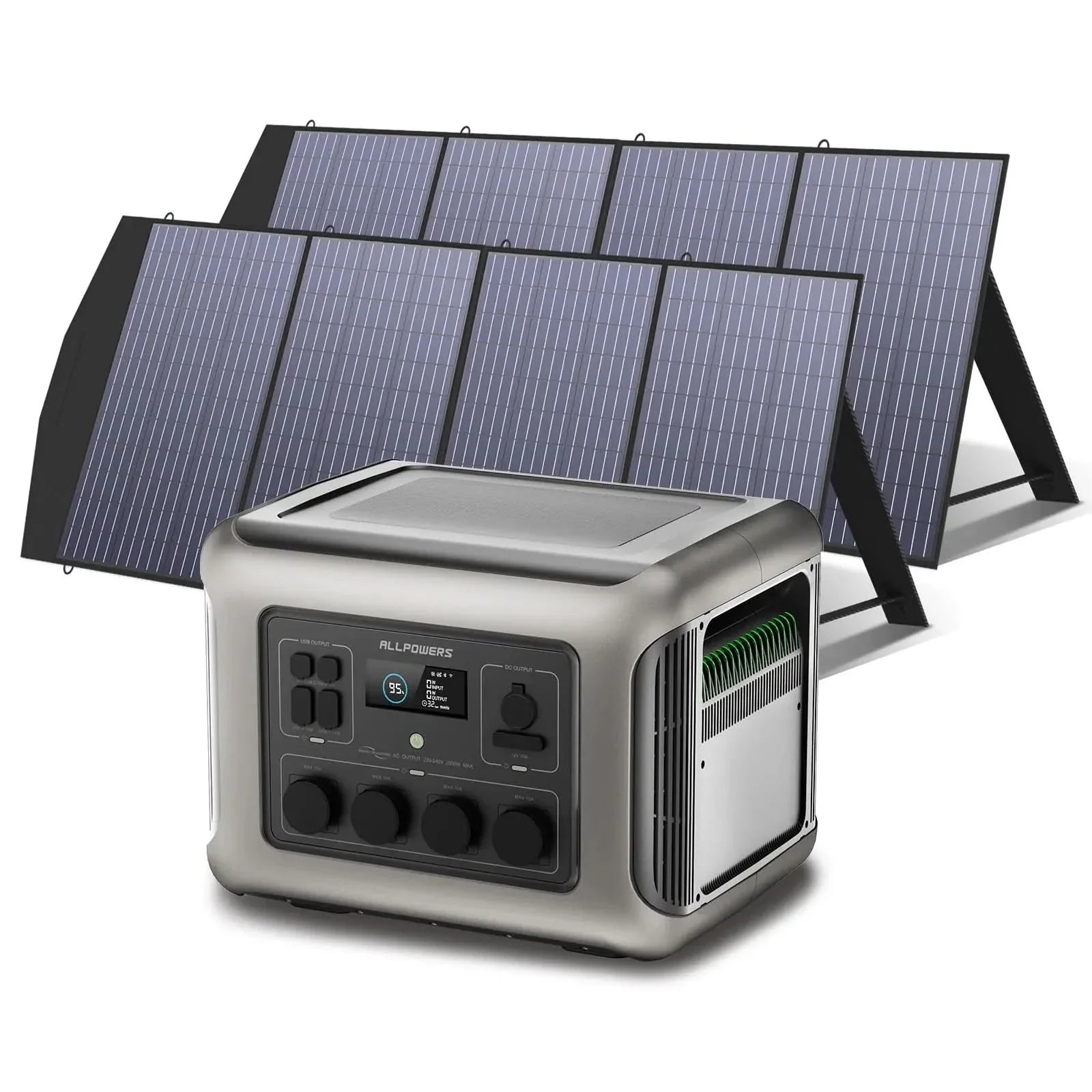 ALLPOWERS Zonnegeneratorset 2500W (R2500-V2 + SP033 200W zonnepaneel)