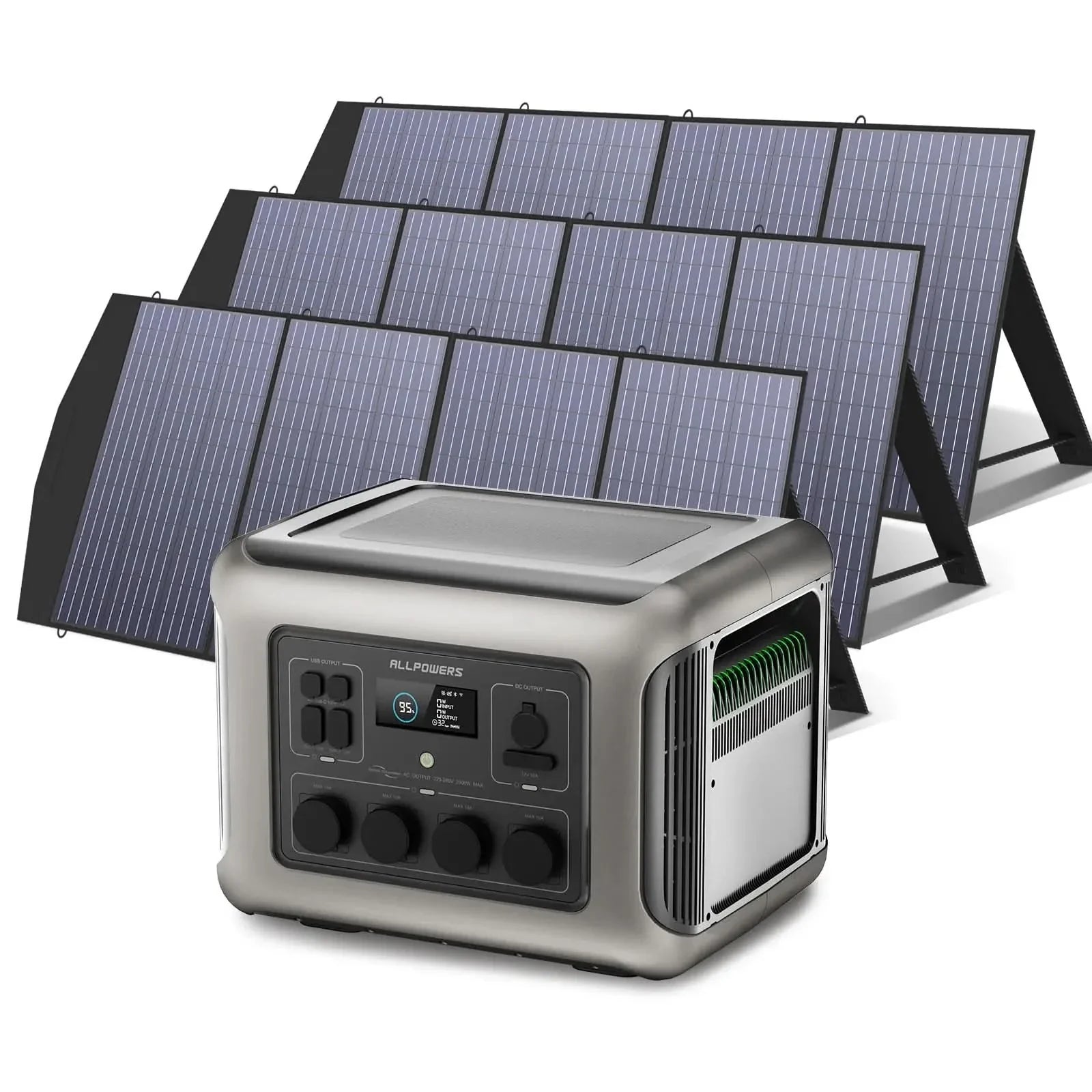 ALLPOWERS Zonnegeneratorset 2500W (R2500-V2 + SP033 200W zonnepaneel)