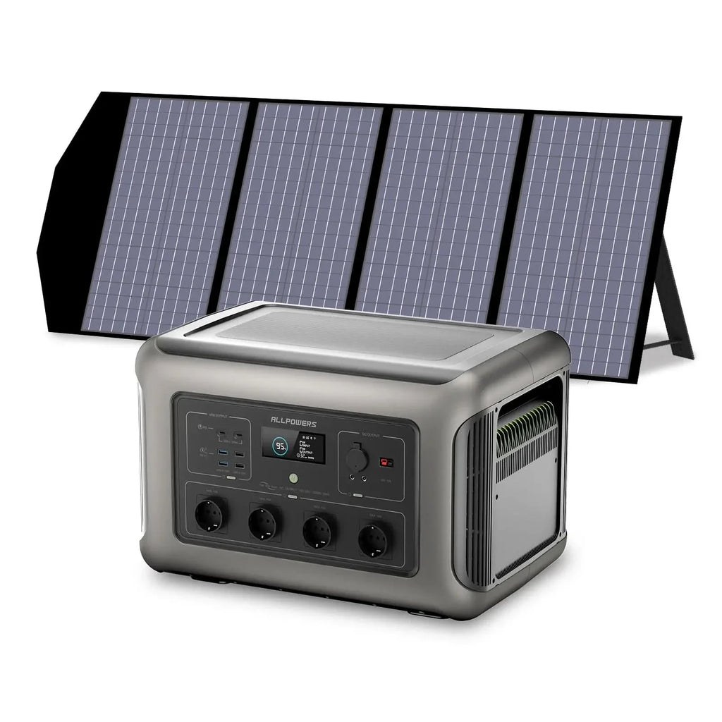 ALLPOWERS Zonnegeneratorset 3500W (R3500 + SP029 140W zonnepaneel)