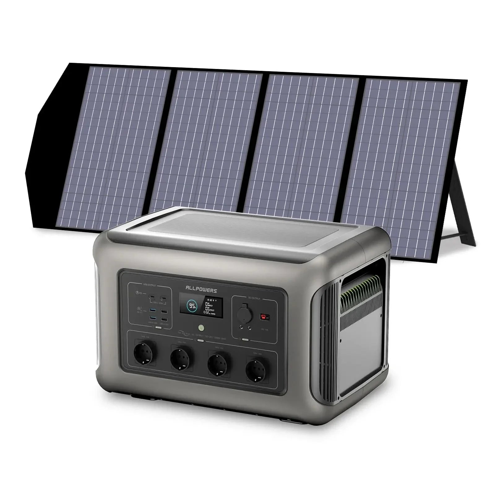 ALLPOWERS Zonnegeneratorset 3500W (R3500 + SP029 140W zonnepaneel)