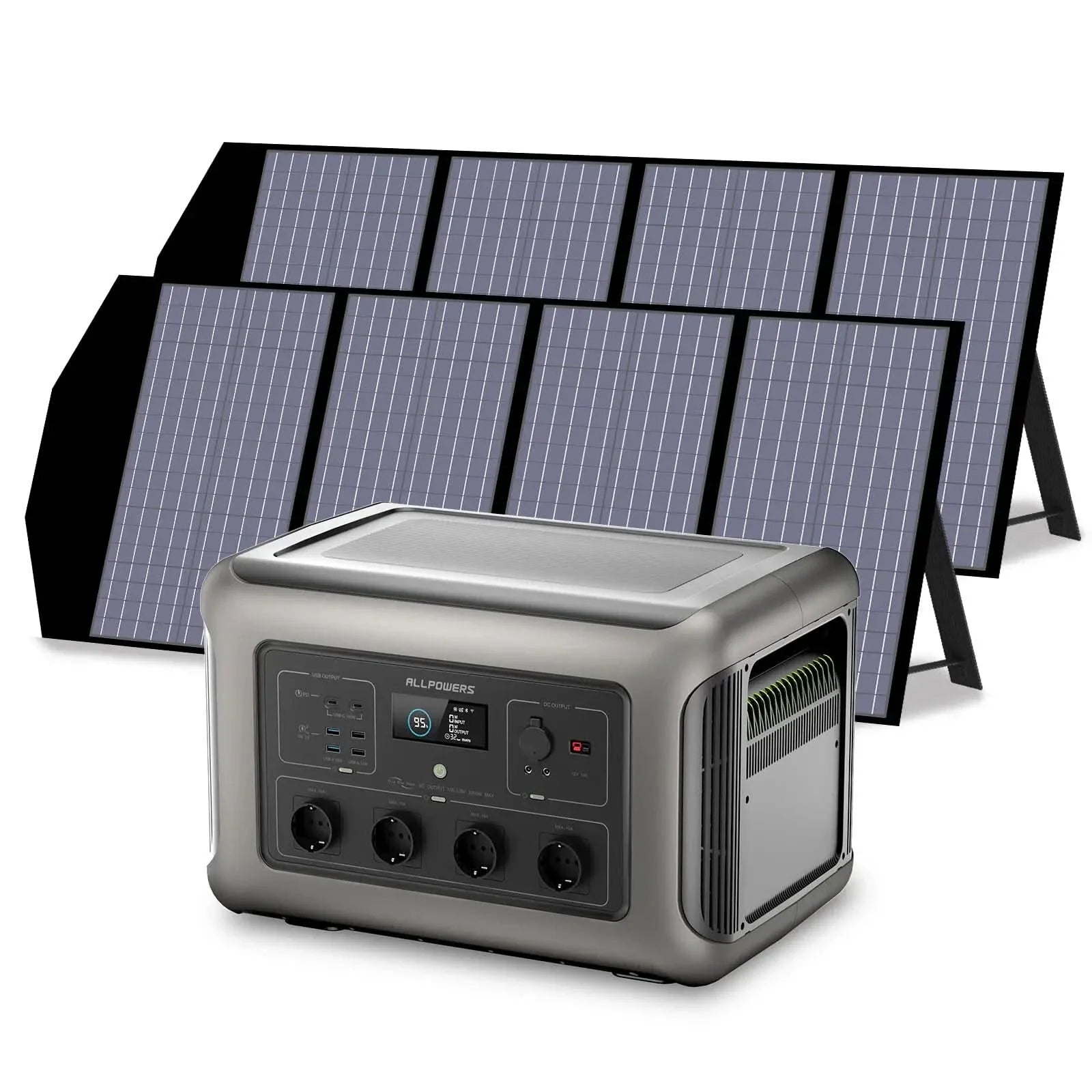 ALLPOWERS Zonnegeneratorset 3500W (R3500 + SP029 140W zonnepaneel)