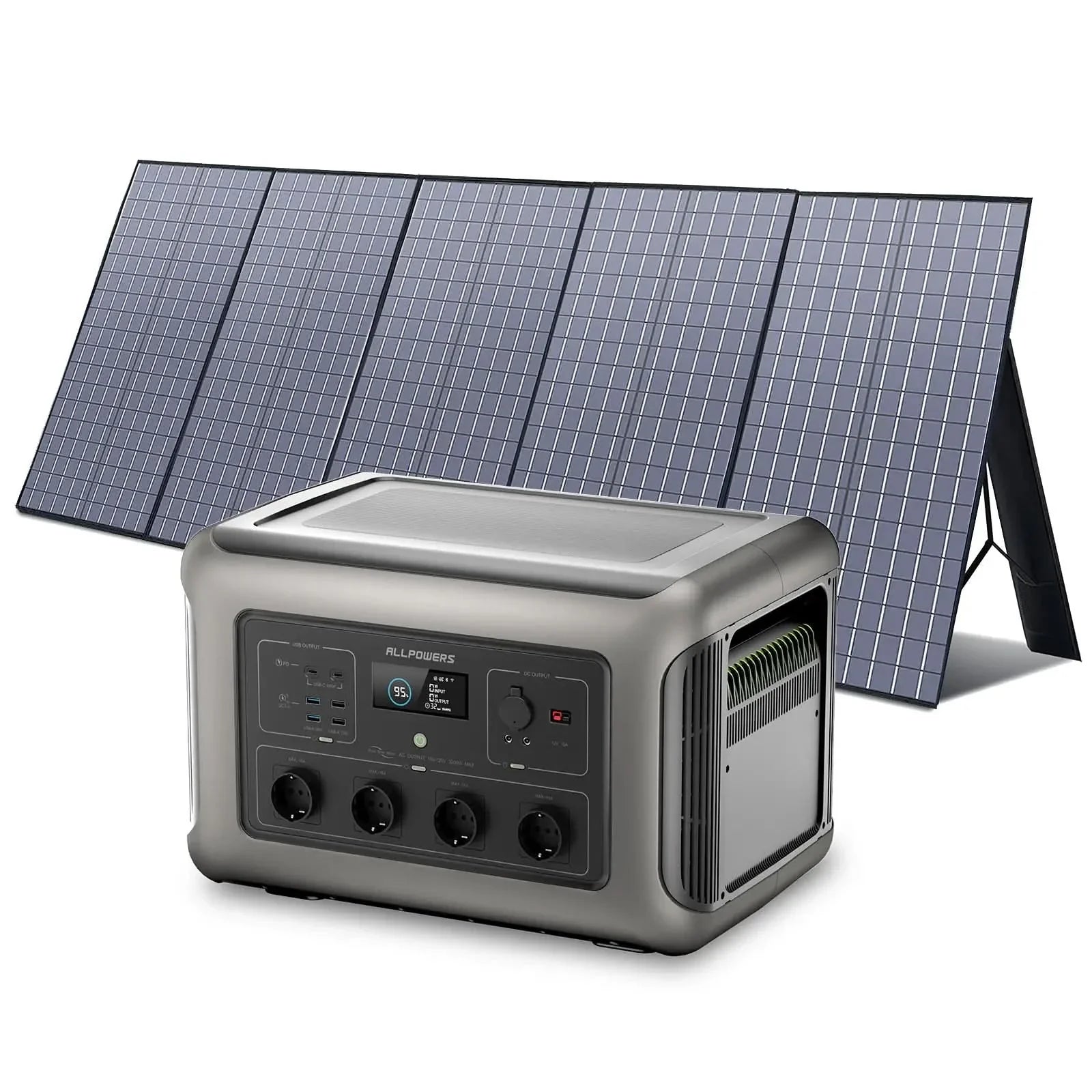 ALLPOWERS Zonnegeneratorset 3500W (R3500 + SP037 400W zonnepaneel)