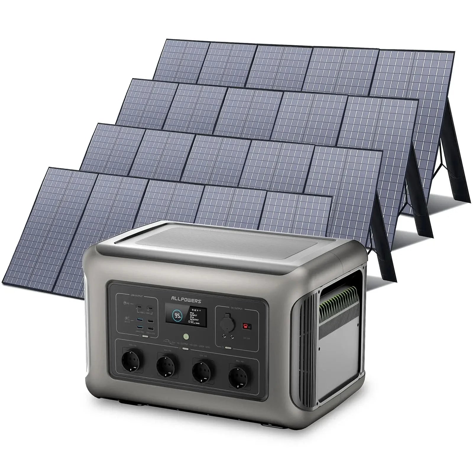 ALLPOWERS Zonnegeneratorset 3500W (R3500 + SP037 400W zonnepaneel)