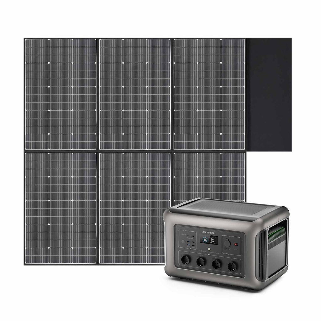 ALLPOWERS Zonnegeneratorset 3500W (R3500 + SP039 600W zonnepaneel)