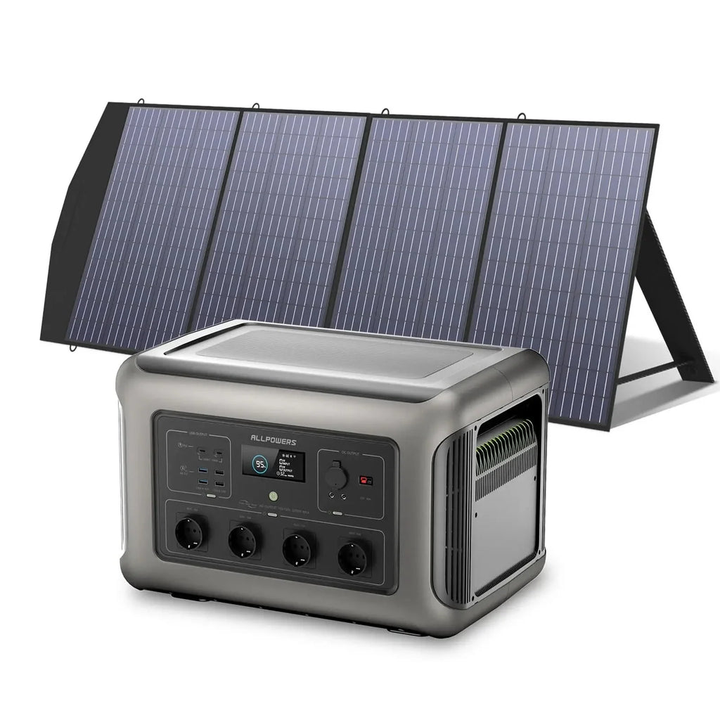ALLPOWERS Zonnegeneratorset 3500W (R3500 + SP033 200W zonnepaneel)