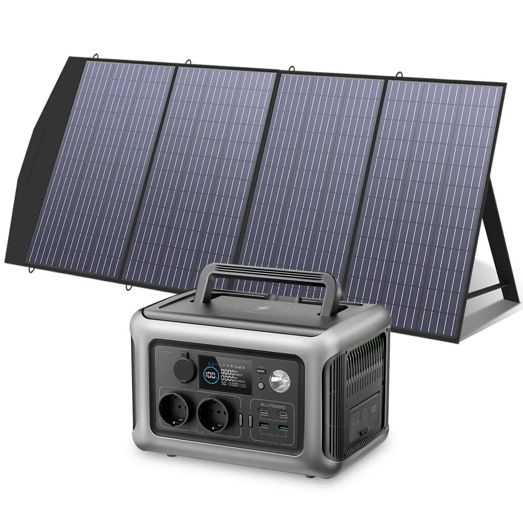 ALLPOWERS Zonnegeneratorset 600W (R600 + SP033 200W zonnepaneel)