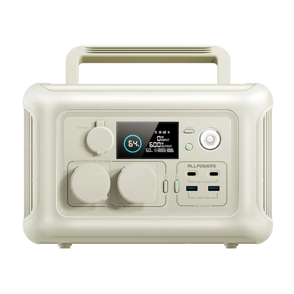 ALLPOWERS R600 Draagbaar Energiestation 600W 299Wh LiFeP04 Accu