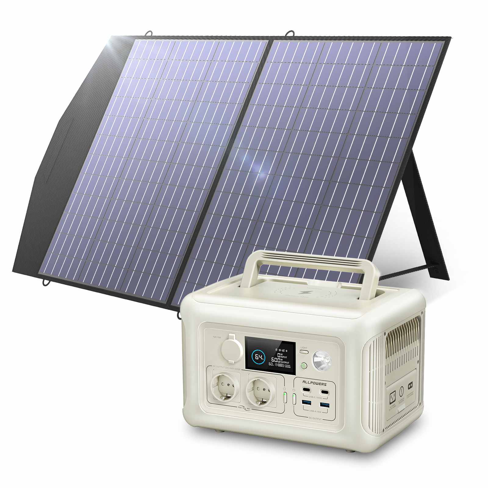 ALLPOWERS R600 Draagbaar Energiestation 600W 299Wh LiFeP04 Accu