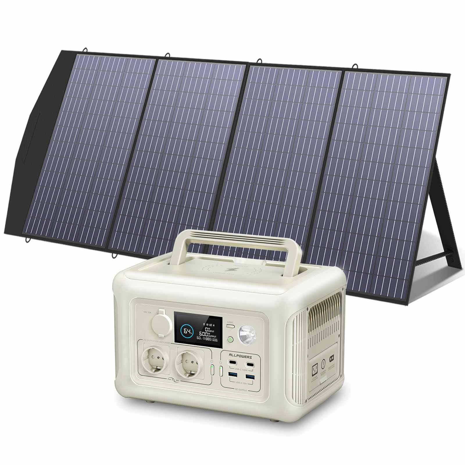 ALLPOWERS R600 Draagbaar Energiestation 600W 299Wh LiFeP04 Accu