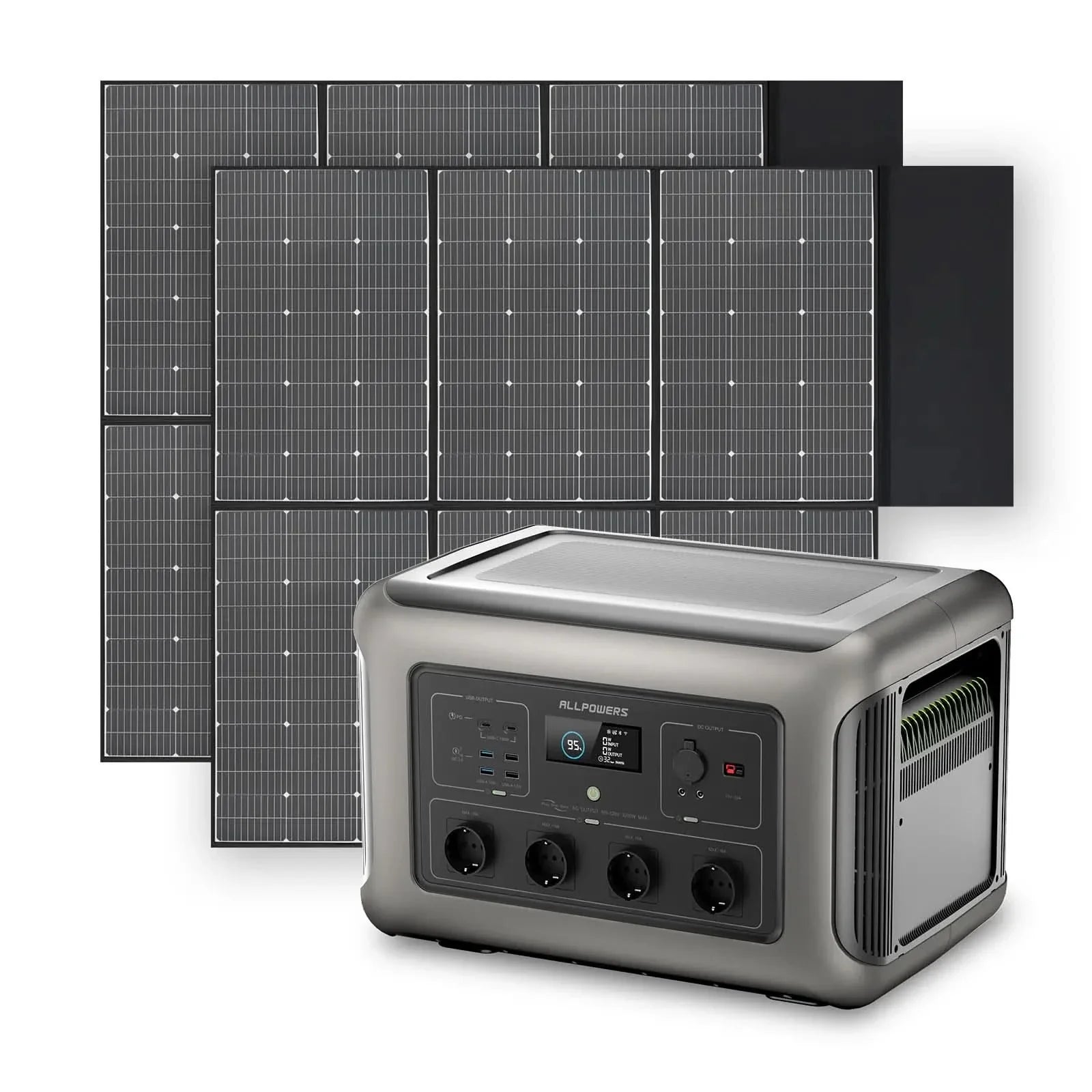 ALLPOWERS Zonnegeneratorset 3500W (R3500 + SP039 600W zonnepaneel)