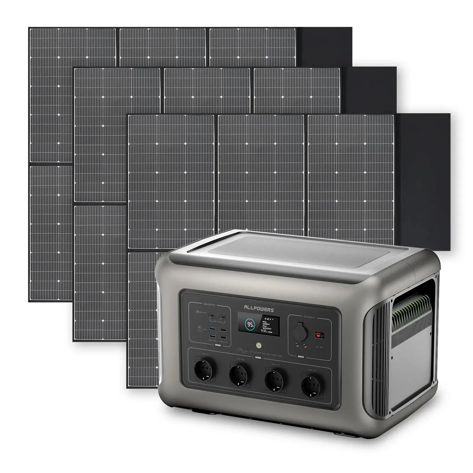 ALLPOWERS Zonnegeneratorset 3500W (R3500 + SP039 600W zonnepaneel)