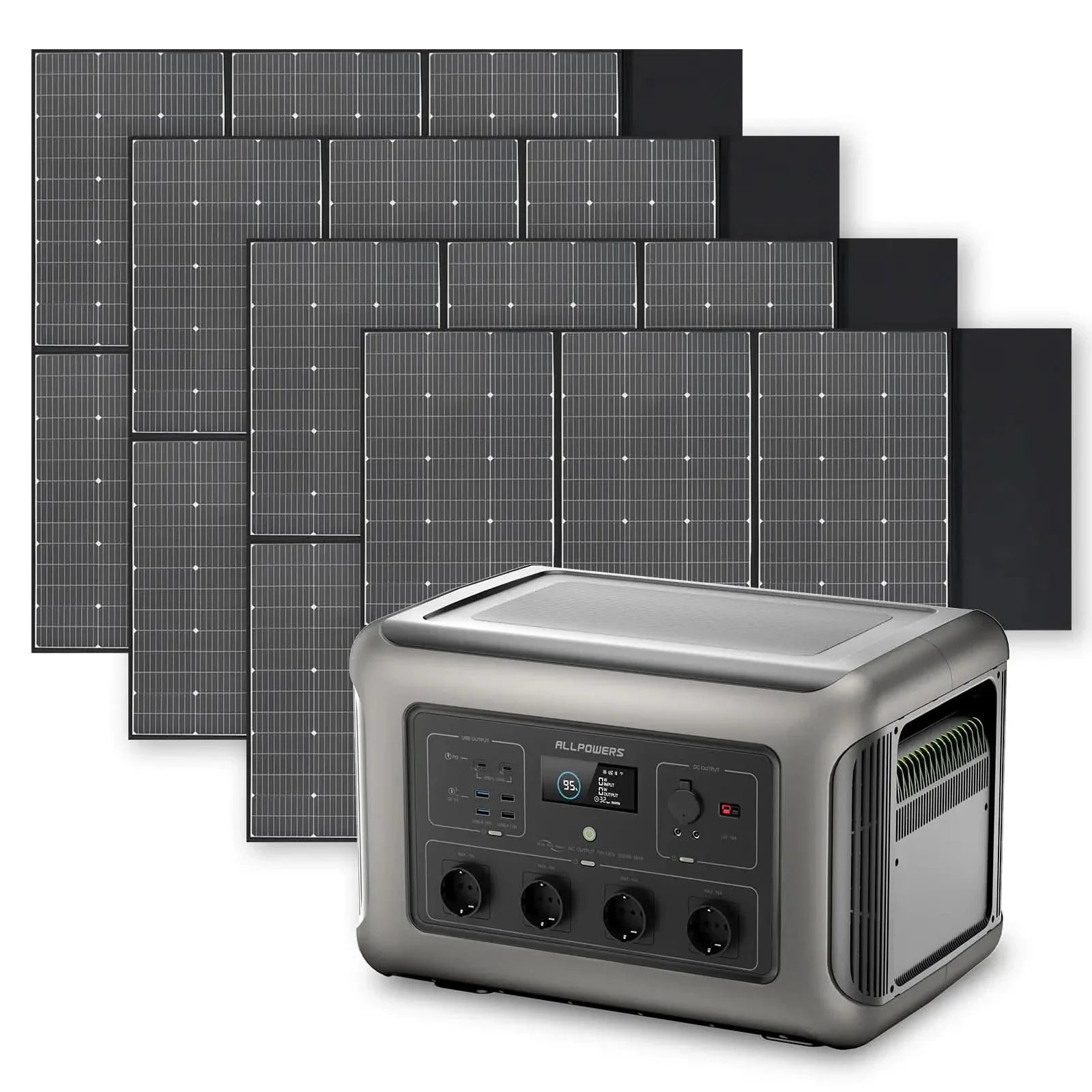 ALLPOWERS Zonnegeneratorset 3500W (R3500 + SP039 600W zonnepaneel)